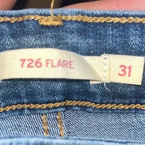 Levi's Blue Flare Wide Leg Jeans with Classic Denim Details
